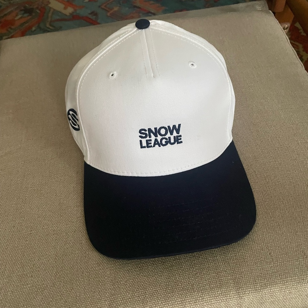 Snow League Two-Tone Blue and White Cap